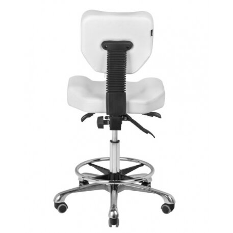 Professional cosmetology chair with backrest A-4299, white color 3 Professional cosmetology chair with backrest A-4299, white color 3