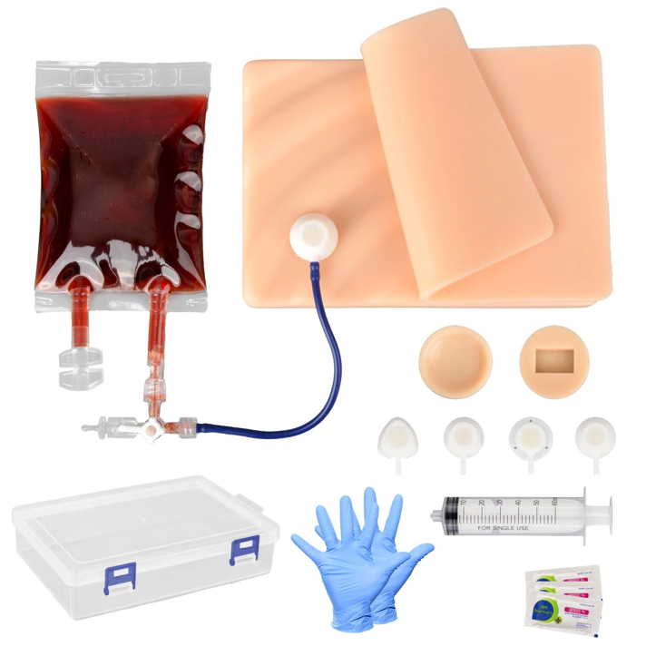Implantable venous access port simulation training model Implantable venous access port simulation training model