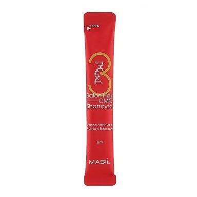 MASIL 3 SALON HAIR CMC REVITALIZING atkuriamasis ir drėkinamasis plaukų šampūnas, 8 ml MASIL 3 SALON HAIR CMC REVITALIZING atkuriamasis ir drėkinamasis plaukų šampūnas, 8 ml