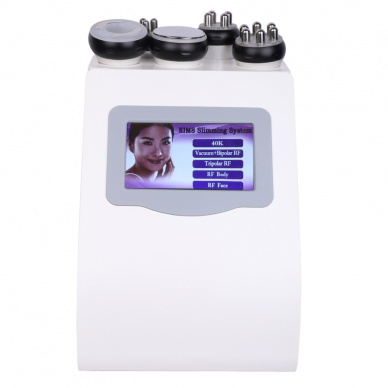 Body and face shaping and slimming machine 5in1: vacuum, radio frequency, cavitation 4