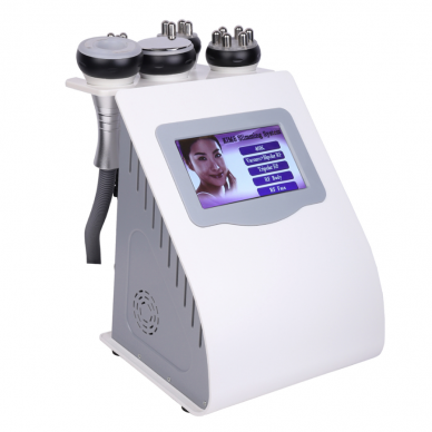 Body and face shaping and slimming machine 5in1: vacuum, radio frequency, cavitation