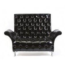 Profesionali laukiamojo sofa AISTRA, juoda lakuota oda