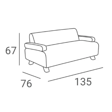 Waiting room sofa for beauty salon VIP 2 Waiting room sofa for beauty salon VIP 2