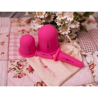 LASH BROW silicone vacuum cups for face and body set, 4 pcs. LASH BROW silicone vacuum cups for face and body set, 4 pcs.