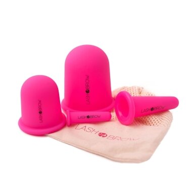 LASH BROW silicone vacuum cups for face and body set, 4 pcs. LASH BROW silicone vacuum cups for face and body set, 4 pcs.