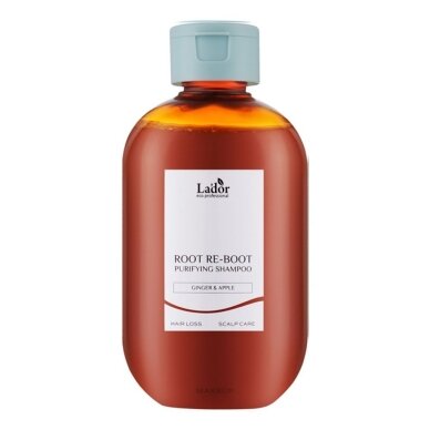 LADOR ROOT RE-BOOT INGER&APPLE cleansing shampoo that refreshes and soothes the scalp, 300 ml LADOR ROOT RE-BOOT INGER&APPLE cleansing shampoo that refreshes and soothes the scalp, 300 ml