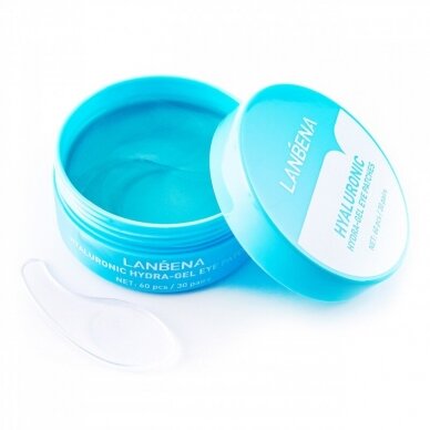 LANBENA EYE PADS hialurono hidrogelio paakių kaukės, 60 vnt. BLUE LANBENA EYE PADS hialurono hidrogelio paakių kaukės, 60 vnt. BLUE