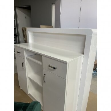 Profesionalus registratūros stalas - recepcija grožio salonams REFLECTION su LED apšvietimu 10