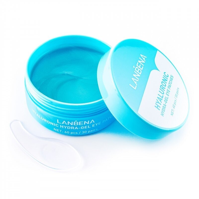 LANBENA EYE PADS hialurono hidrogelio paakių kaukės, 60 vnt. BLUE LANBENA EYE PADS hialurono hidrogelio paakių kaukės, 60 vnt. BLUE