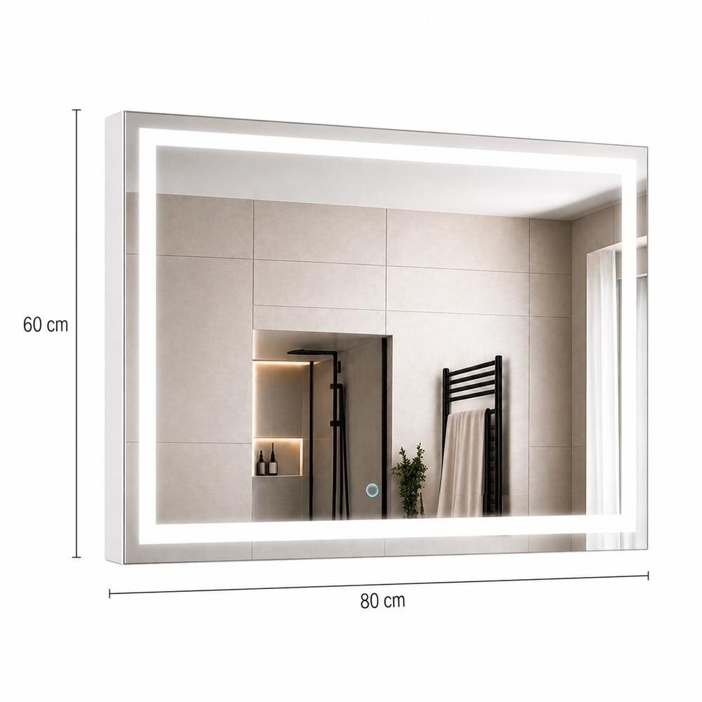 Mirror for beauty salons with LED lighting NEW YORK 60*80 3