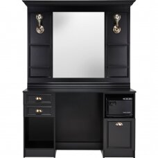 Professional barber and hairdresser console-mirror LEXUS, black color
