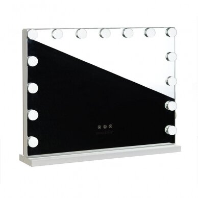 LED HOLLYWOOD kirpyklos bei makiažo veidrodis, 58x46 cm. 6