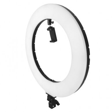 LENSSO профессиональная мощная светодиодная лампа для визажистов с регулировкой света и держателем для телефона + подставка (60Вт) 8