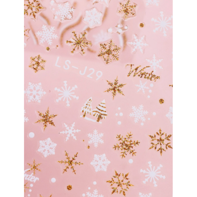 Наклейки для ногтей CHRISTMAS SNOWFLAKE Наклейки для ногтей CHRISTMAS SNOWFLAKE