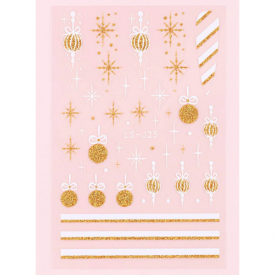 Наклейки для ногтей CHRISTMAS SNOWFLAKE 3 Наклейки для ногтей CHRISTMAS SNOWFLAKE 3
