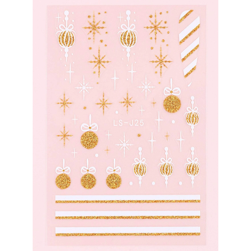 Наклейки для ногтей CHRISTMAS SNOWFLAKE 3 Наклейки для ногтей CHRISTMAS SNOWFLAKE 3