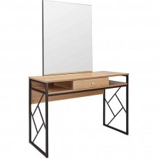 Grožio salono ir kirpyklų veidrodis - konsolė LOFT S