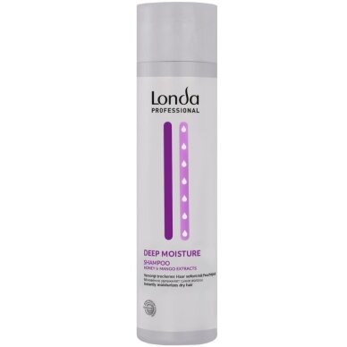 LONDA PROFESSIONAL DEEP MOISTURE gilaus drėkinimo plaukų šampūnas, 250 ml LONDA PROFESSIONAL DEEP MOISTURE gilaus drėkinimo plaukų šampūnas, 250 ml