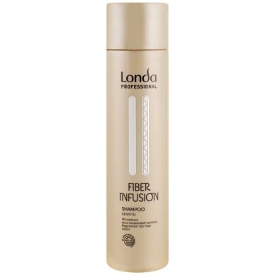 LONDA PROFESSIONAL FIBER INFUSION šampūnas pažeistiems plaukams su keratinu, 250 ml LONDA PROFESSIONAL FIBER INFUSION šampūnas pažeistiems plaukams su keratinu, 250 ml