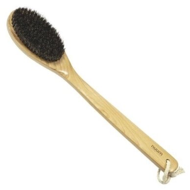 Gentle body scrub brush with long handle, 1 pc