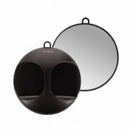 LUSSONI apvalus kokybiškas kirpėjo veidrodis (rodyti klientui vaizdą iš galo)  Ø 29 cm