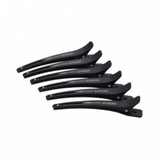 LUSSONI HR ACC CARBON CLIPS WITH BAND hairdressing hair clips-clips 6 pcs.