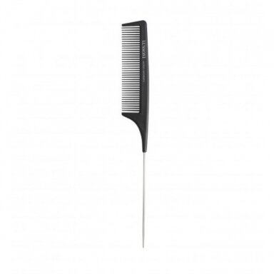 LUSSONI PTC 300 PIN TAIL COMB профессиональная парикмахерская расческа с металлической ручкой LUSSONI PTC 300 PIN TAIL COMB профессиональная парикмахерская расческа с металлической ручкой
