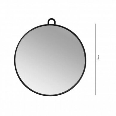 LUSSONI apvalus kokybiškas kirpėjo veidrodis (rodyti klientui vaizdą iš galo)  Ø 29 cm 1