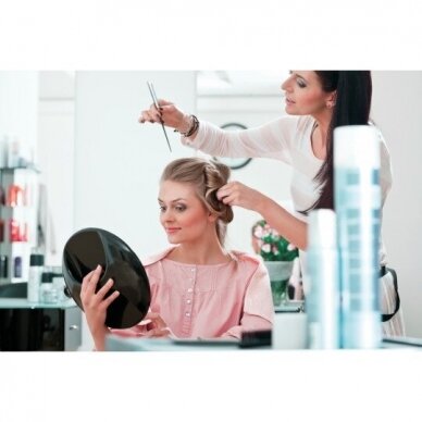 LUSSONI круглое высококачественное парикмахерское зеркало  (чтобы показать клиенту вид сзади) Ø 29 см 4