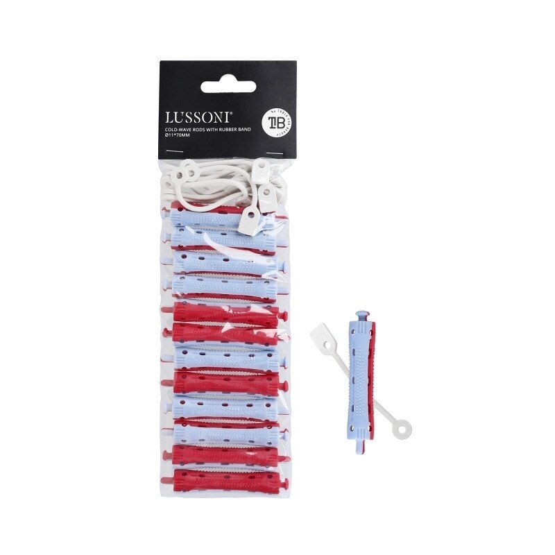 LUSSONI hair curlers for chemical hair curling 11*70 mm, 12 pcs.