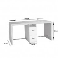 REFLEX professional manicure table for two workstations