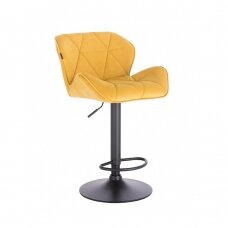 Профессиональный стул для визажа-макияжа HR111W, желтый велюр