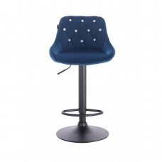 Профессиональный стул для визажа-макияжа HR1054CW, синий велюр