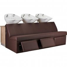 Professional triple head washer for hairdressers and beauty salons MALI SOFA III
