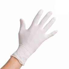 MAXTER disposable nitrile gloves, white color