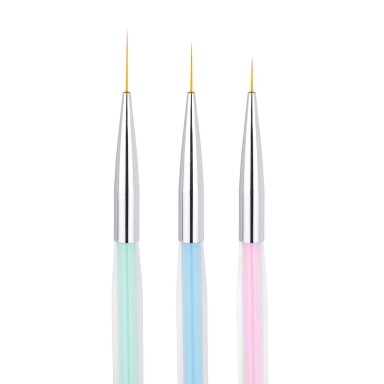 Set of manicure brushes for professional nail art, 3 pcs. Set of manicure brushes for professional nail art, 3 pcs.