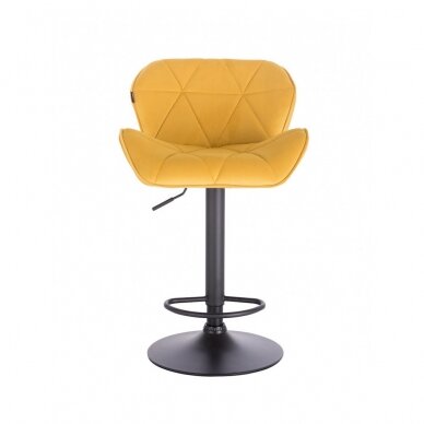 Professional chair for make-up specialists HR111W, yellow velor 1