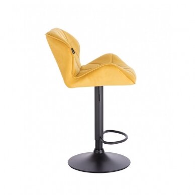 Professional chair for make-up specialists HR111W, yellow velor 2