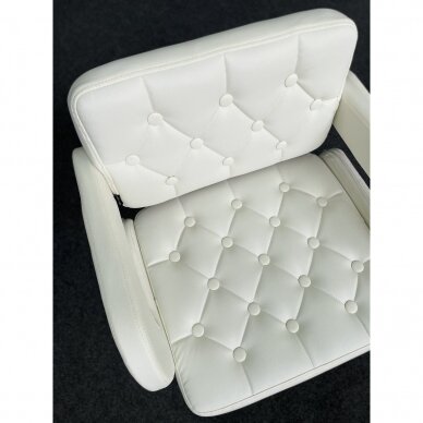 Профессиональный стул для визажистов HC8403W, белого цвета 8