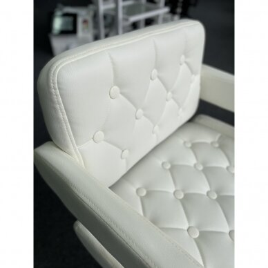 Профессиональный стул для визажистов HC8403W, белого цвета 10