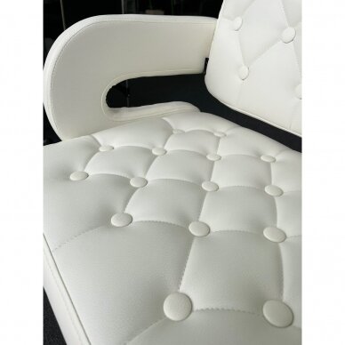 Профессиональный стул для визажистов HC8403W, белого цвета 11