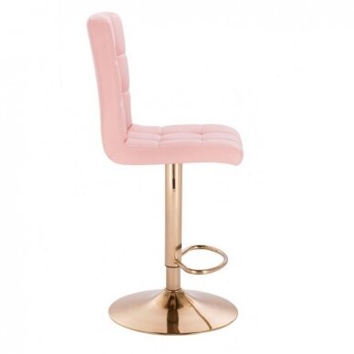 Кресло для макияжа HC1015CW с кристалами, розовое 2