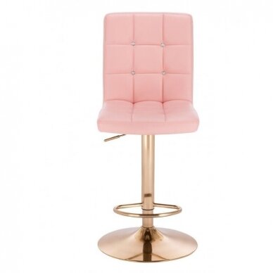 Кресло для макияжа HC1015CW с кристалами, розовое 1