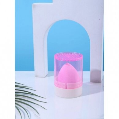 Makeup sponge storage box, pink 1