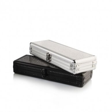 Makeup brush case with glitter I048, silver color Makeup brush case with glitter I048, silver color