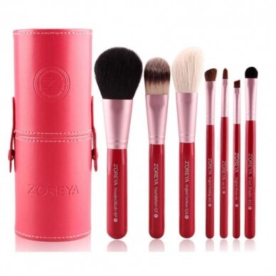 Makeup brush set (7 pcs.) ZOREYA with case 1