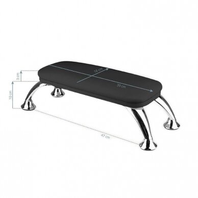 Professional manicure armrest YAKA, black color 2 Professional manicure armrest YAKA, black color 2