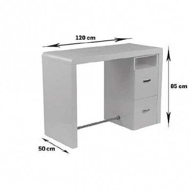 Профессиональный маникюрный стол со встроенным пылесборником REFLEX I 2