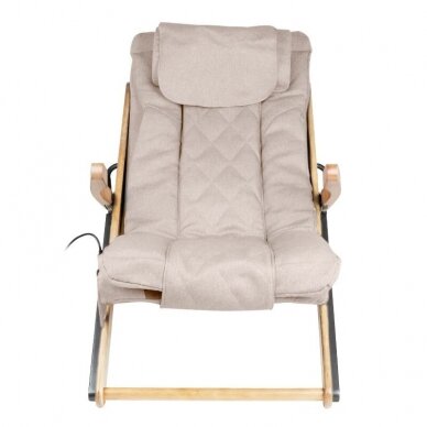 SAKURA folding armchair RELAX with massage function, beige 2