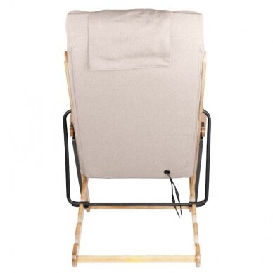 SAKURA folding armchair RELAX with massage function, beige 4